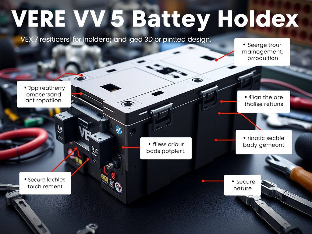 vex v5 battery holders 3d print