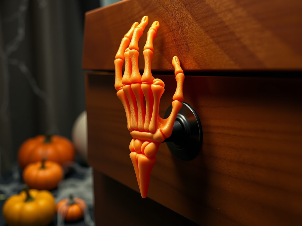 3d printer file for skeletal drawer pull