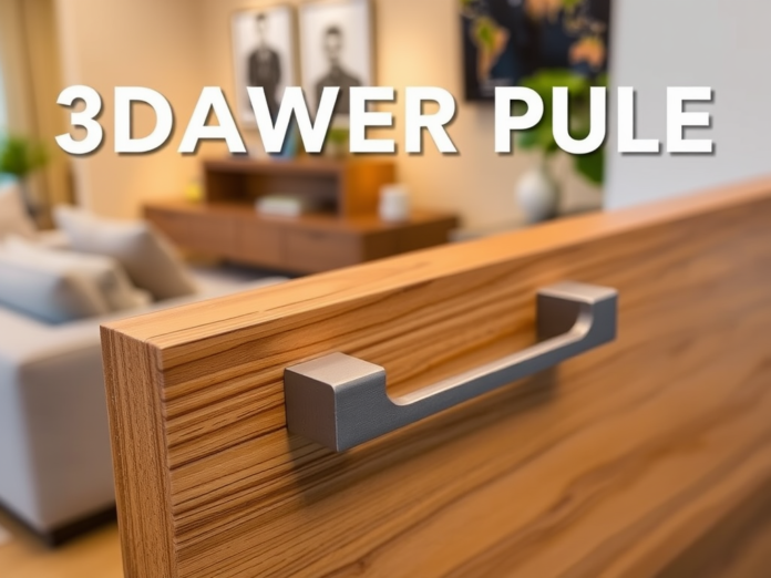 3d printed drawer bar pull